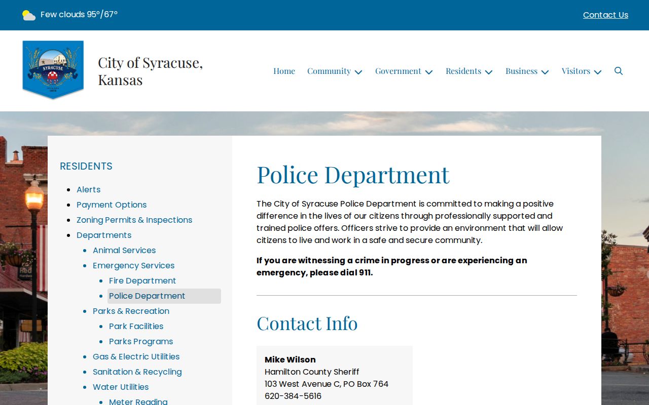 Syracuse routing for Hamilton County Jail release records